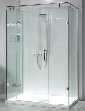 vách tắm kính đứng