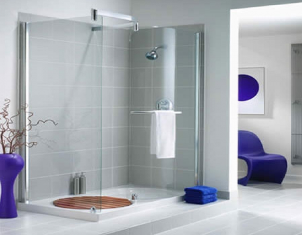 vách tắm kính đứng